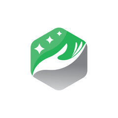 care abstract logo modern style