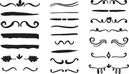 Divider, Swirl, Stroke, Line Art, Ornament, Design Vector