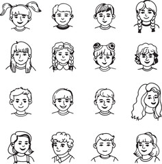 ids, Face, Avatar, Child, Cartoon, Expression Vector