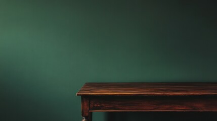 Dark mahogany panoramic banner mockup stylish studio setting digital art professional presentation minimalist aesthetic