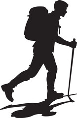 mountain hiking vector bundle