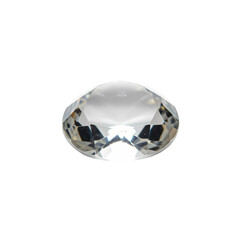 Closeup of a Polished Opaque White Gemstone isolated on transparent baackground