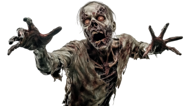 Frightening Zombie Attacking