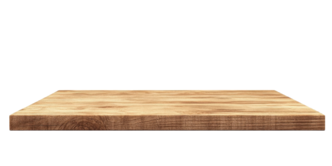 Empty Wooden Table Top -  Natural Wood Surface for Display