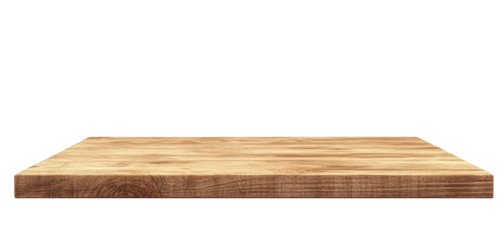 Empty Wooden Table Top -  Natural Wood Surface for Display