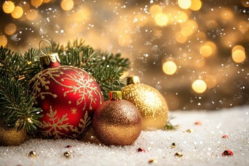 flawless image of glowing festive background at night