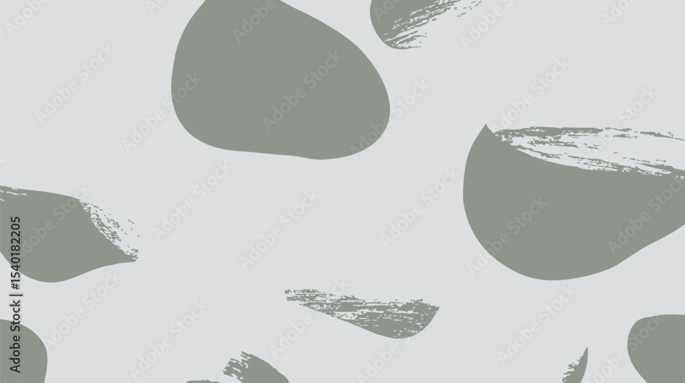 Poster abstract stones display colorful shapes on plain background design.