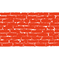 Red brick wall grunge background design