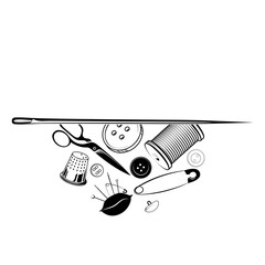 Signboard banner with accessories for cutting and sewing