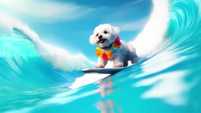 Malteser beim Surfen
