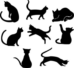 ねこ シルエット ベクター
