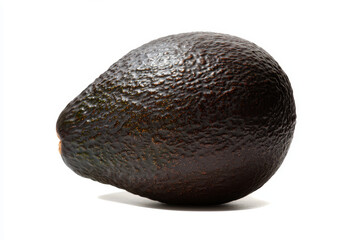 Whole avocado with exposed pit isolated on white background gigapixel standard culinary & nutritional focus studio lighting food photography