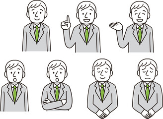 30代スーツ表情