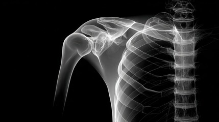 an xray of a shoulder