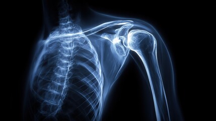 an xray of a shoulder