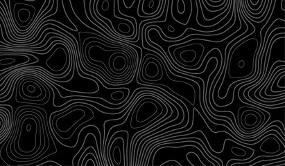 Abstract Topographic contour map. Topography and geography map grid abstract backdrop. Similar cartography illustration, this topography map showcases curved contour lines for visual representation.