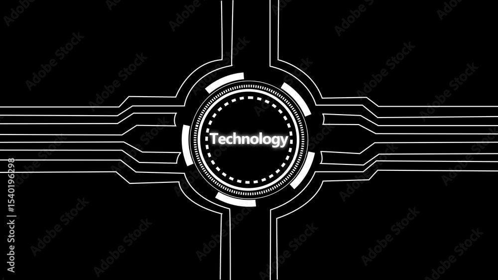 Poster abstract circuit board. circuit board concept. white digital circuit technology network technology, 