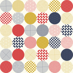 和柄のシームレスパターン