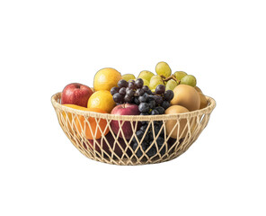 Basket of colorful fruit