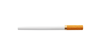 Cigarette Tobacco Product Isolated on a transparent Background, High-Resolution Studio Shot