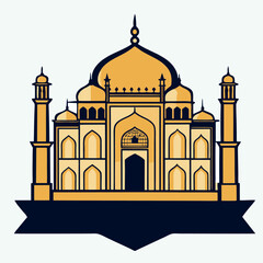 design logo icon illustration vector palace india