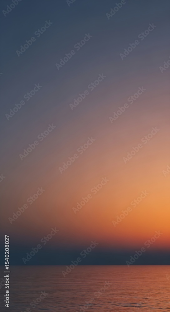 Poster modern abstract background featuring a soft gradient transition from blue to orange.