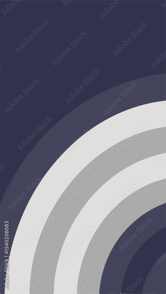 Poster Abstract curved shapes with a gradient in a minimalist design for various design projects
