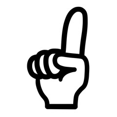 指さし　アイコン　記号　サイン タッチ　ワンポイント　手　イラスト	