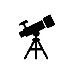 Silhouette Telescope Icon
