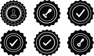 Quality Approved Symbol Icon for Certification and Standard Assurance
