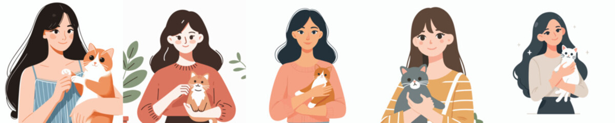 Vector of a pregnant woman drinking juice