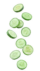 cucumber slices fall
