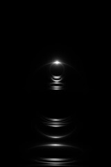 strahlend heller Stern - Lichtpunkt mit brillant leuchtenden Lichtbögen – magischer Lichteffekt für beeindruckende Designs und visionäre Projekte, Technologie, Wissenschaft, Forschung, schwarz