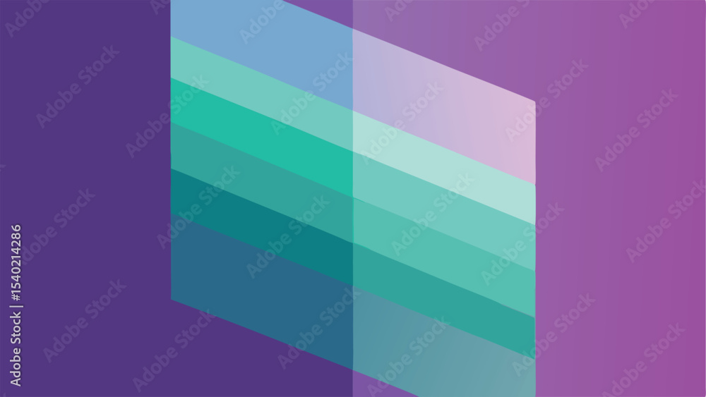 Poster abstract geometric composition featuring gradient colors suitable for modern design projects