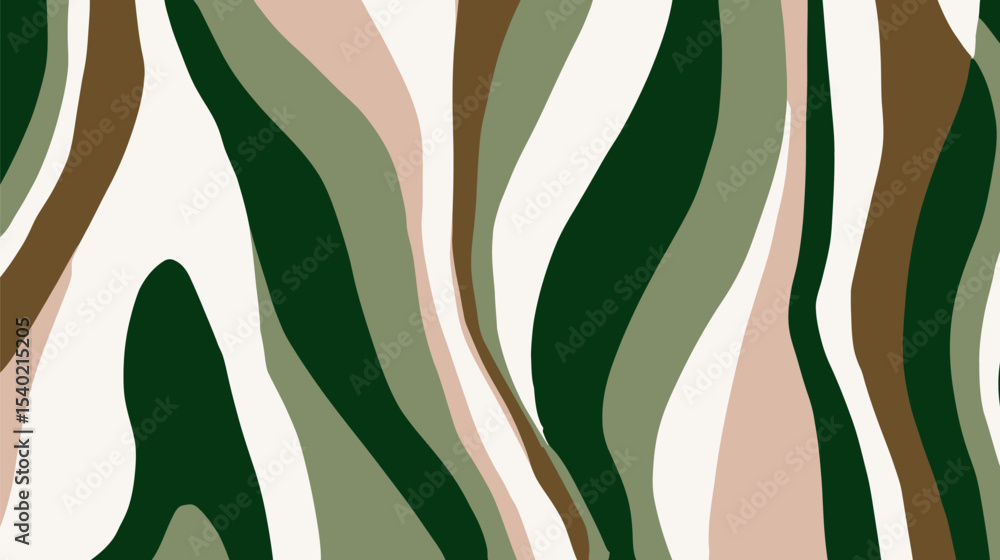 Poster abstract streaks undulate creating earthtone pattern organic flow design background.