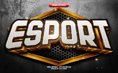 Esport 3D editable text effect