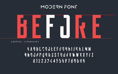 Creative modern technology alphabet fonts. Abstract typography urban sport, techno , fashion, digital, future creative logo font. vector illustration
