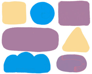 抽象的な模様_ブルー