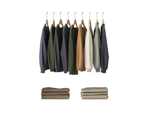 Men clothing hanging on rack