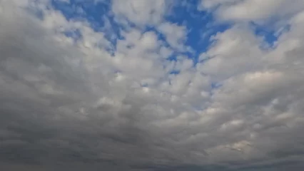 Papier peint photo intissé nice bright clouds overcast skyscape background - photo of nature
