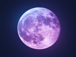 Celestial wonders: full moon and northern lights under starry sky for nighttime serenity