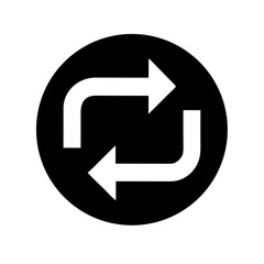 Repeat loop icon vector illustration