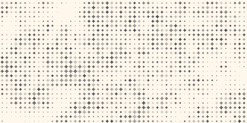 Hexagon Shapes Vector Abstract Geometric Technology Retrowave Sci-Fi Texture Isolated on Light Background. Halftone Hex Retro Simple Pattern. Minimal 80s Style Dynamic Tech Wallpaper