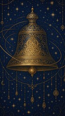 Ornate celestial bell design