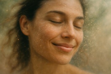 Exploring the human facial microbiome through a natural and serene expression
