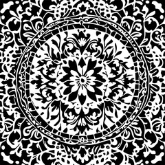 mosaic background, black and white vector 