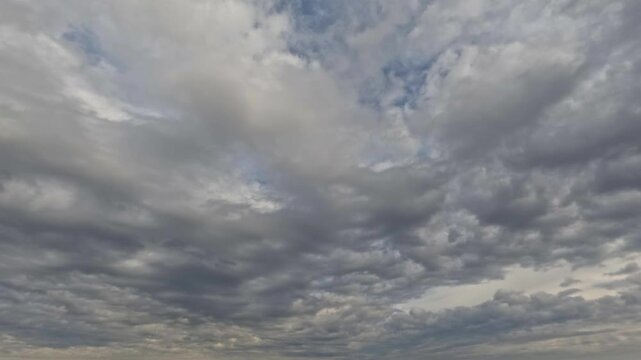 sky timelapse of overcast - dramatical bg with clouds