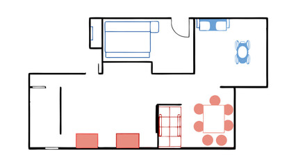 Floor Plan Modern Apartment Layout