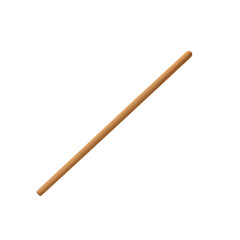 Wooden Dowel Rod, Natural Style, Craft Supply, Isolated on Transparent Background
