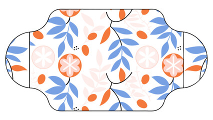 Floral Pattern Label Template